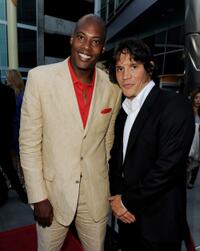 Bo Brown and Sergio Peris-Mencheta at the California premiere of "Love Ranch."