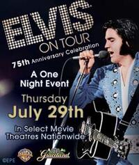 Poster art for "Elvis on Tour: 75th Anniversary Celebration."