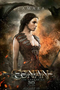 Character poster art for "Conan the Barbarian."
