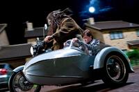 Robbie Coltrane as Reubus Hagrid and Daniel Radcliffe as Harry Potter in "Harry Potter and the Deathly Hallows Part 1"