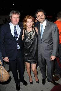 Producer Jordan Schur, Milla Jovovich and producer David Mimran at the Canada premiere of "Stone."
