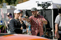 Director Sean Anders on the set of "Daddy's Home."