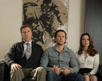 Will Ferrell as Brad Whitaker, Mark Wahlberg as Dusty Mayron and Linda Cardellini as Sara in "Daddy's Home."