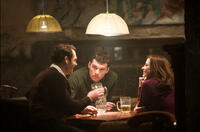 Marton Csokas, Sam Worthington and Jessica Chastain in "The Debt."