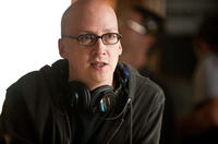 Director Greg Mottola on the set of "Paul."