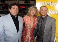Nick Frost, Blythe Danner and Simon Pegg at the California premiere of "Paul."