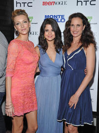 Katie Cassidy, Selena Gomez and Andie MacDowell at the New York premiere of "Monte Carlo."