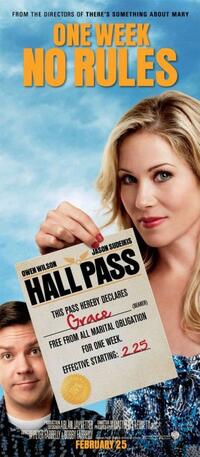 Poster art featuring Jason Sudeakis and Christina Applegate for "Hall Pass."