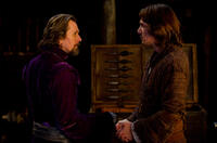 Gary Oldman as Father Solomon and Lukas Haas as Father Auguste in "Red Riding Hood."