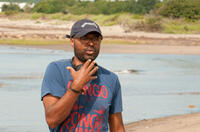Director Salim Akil on the set of "Jumping the Broom."