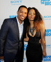 Laz Alonso and Teyana Taylor at the California premiere of "Jumping The Broom."