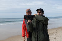Director Charles Minsky and director Luke Greenfield on the set of "Something Borrowed."