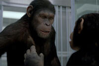 Caesar and Cornelia in "Rise of the Planet of the Apes."