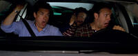 Jason Bateman as Nick, Charlie Day as Dale and Jason Sudeikis as Kurt in "Horrible Bosses."