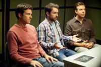 Jason Bateman as Nick, Charlie Day as Dale and Jason Sudeikis as Kurt in "Horrible Bosses."