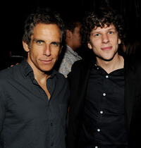 Producer Ben Stiller and Jesse Eisenberg at the California premiere of "30 Minutes Or Less."