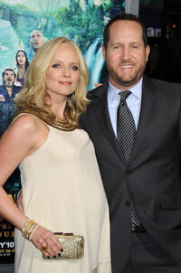Marley Shelton and producer Beau Flynn at the California premiere of "Journey 2: The Mysterious Island."