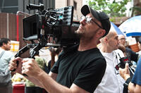 Director Steven Soderbergh on the set of "Contagion."