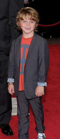 Griffin Kane at the New York premiere of "Contagion."