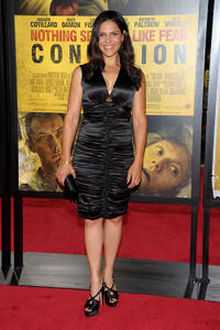 Monique Gabriela Curnen at the New York premiere of "Contagion."
