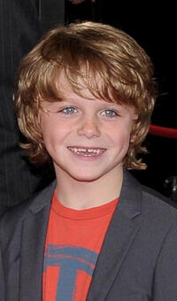 Griffin Kane at the New York premiere of "Contagion."