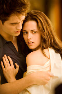 Robert Pattinson as Edward Cullen and Kristen Stewart as Bella Swan "The Twilight Saga: Breaking Dawn - Part 1."