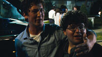 Miles Teller as Miles and Jonathan Daniel Brown as JB in "Project X."
