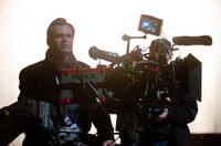 Director Christopher Nolan on the set of "The Dark Knight Rises."