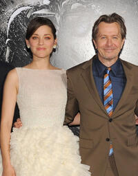 Marion Cotillard and Gary Oldman at the New York premiere of "The Dark Knight Rises."