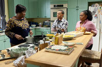 Loretta Devine as Shirley, Bow Wow as Byron and Natalie Desselle Reid as Tammy in "Tyler Perry's Madea's Big Happy Family."