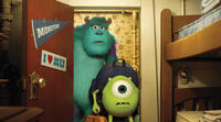 James P. Sullivan "Sully" voiced by John Goodman and Mike Wazowski voiced by Billy Crystal in "Monsters University."