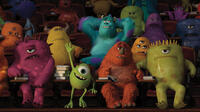 Mike Wazowski voiced by Billy Crystal and James P. Sullivan "Sully" voiced by John Goodman in "Monsters University."