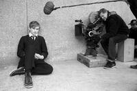 Henry Hopper and director Gus Van Sant on the set of "Restless."