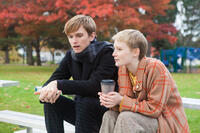 Henry Hopper as Enoch and Mia Wasikowska as Annabel in "Restless."