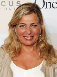 Director Lone Scherfig at the New York premiere of "One Day."