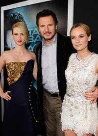 January Jones, Liam Neeson and Diane Kruger at the California premiere of "Unknown."
