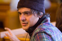 Director Miguel Arteta on the set of "Cedar Rapids."