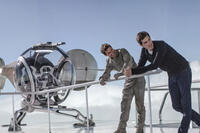 On the set of "Oblivion."