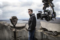 On the set of "Oblivion."