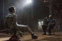 Tom Cruise and Morgan Freeman in "Oblivion."