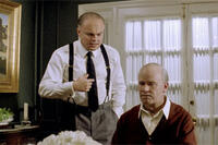 Armie Hammer as Clyde Tolson and Leonardo DiCaprio as J. Edgar Hoover in ``J. Edgar.''