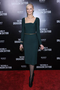 Joely Richardson at the New York premiere of "The Girl With The Dragon Tattoo."