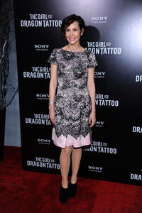 Embeth Davidtz at the New York premiere of "The Girl With The Dragon Tattoo."
