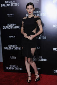 Rooney Mara at the New York premiere of "The Girl With The Dragon Tattoo."