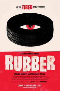 Poster art for "Rubber."