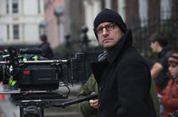Director Steven Soderbergh on the set of "Haywire."