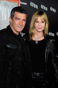 Anotnio Banderas and Melanie Griffith at the California premiere of "Haywire."
