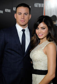 Channing Tatum and Jenna Dewan at the California premiere of "Haywire."