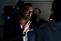 Director James Mangold on the set of "The Wolverine."
