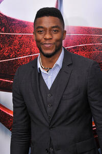 Chadwick Boseman at the "Man Of Steel" premiere in N.Y.